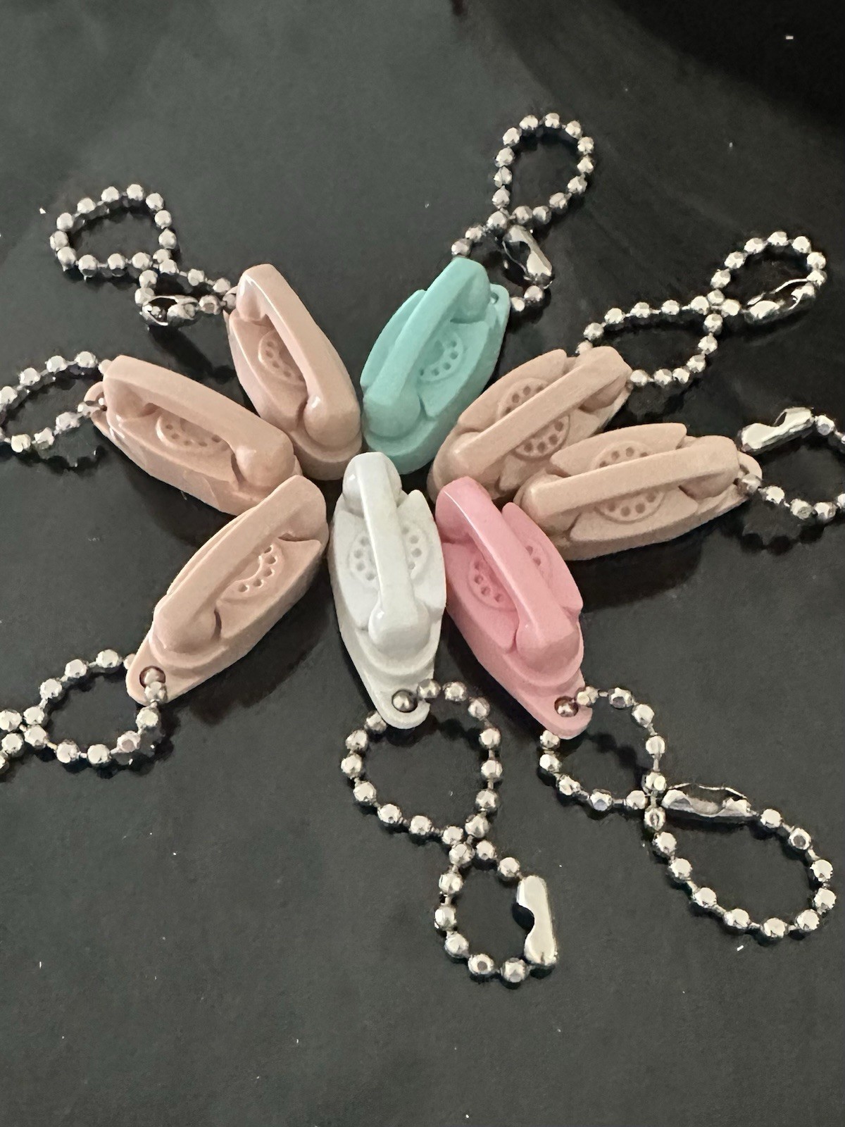 VTG 1960s Princess Phone Keychain 