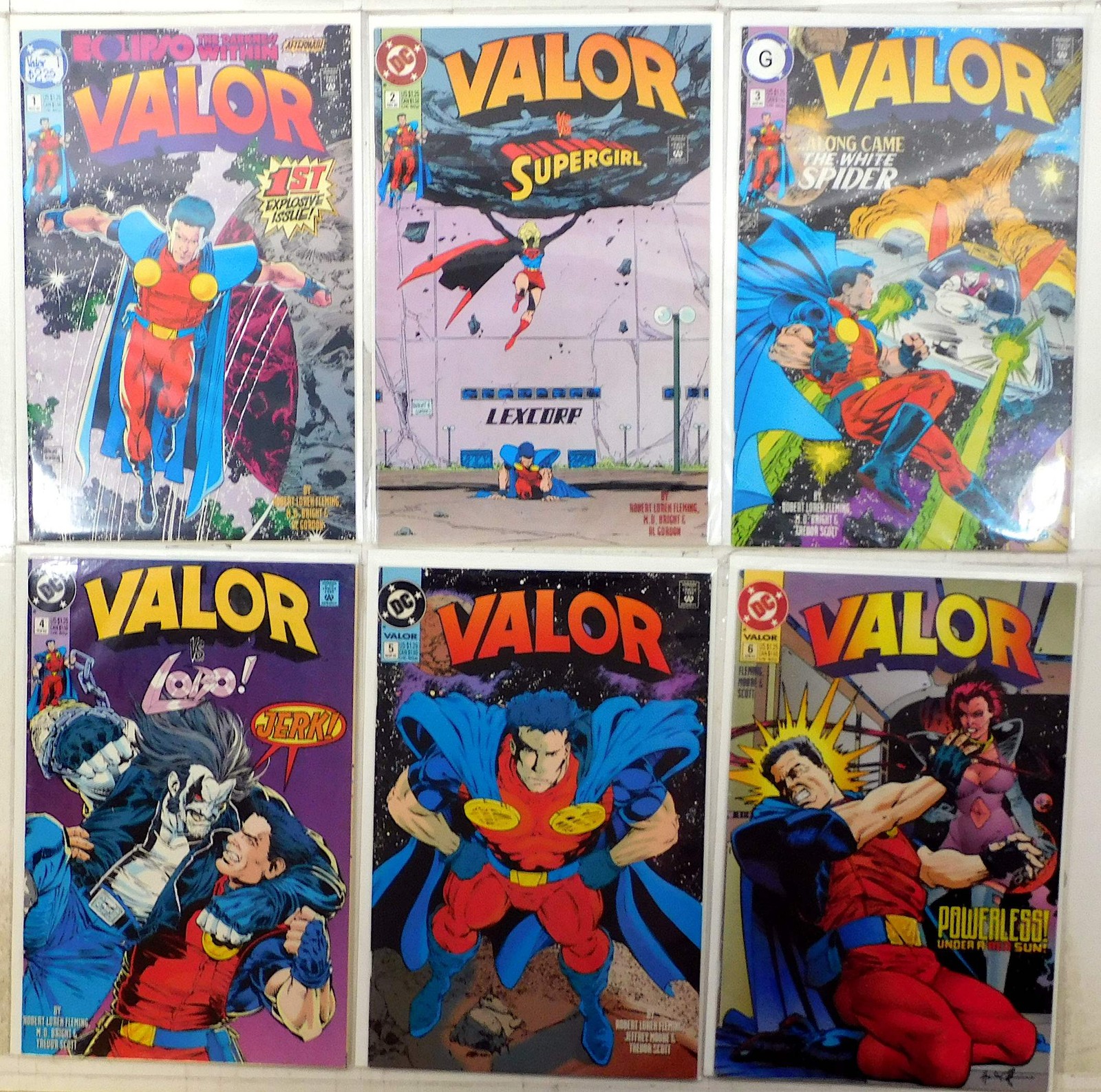 Valor Lot of 6 #1, 2, 3, 4, 5, 6 (1992) DC Comics 1st Print Comic Books