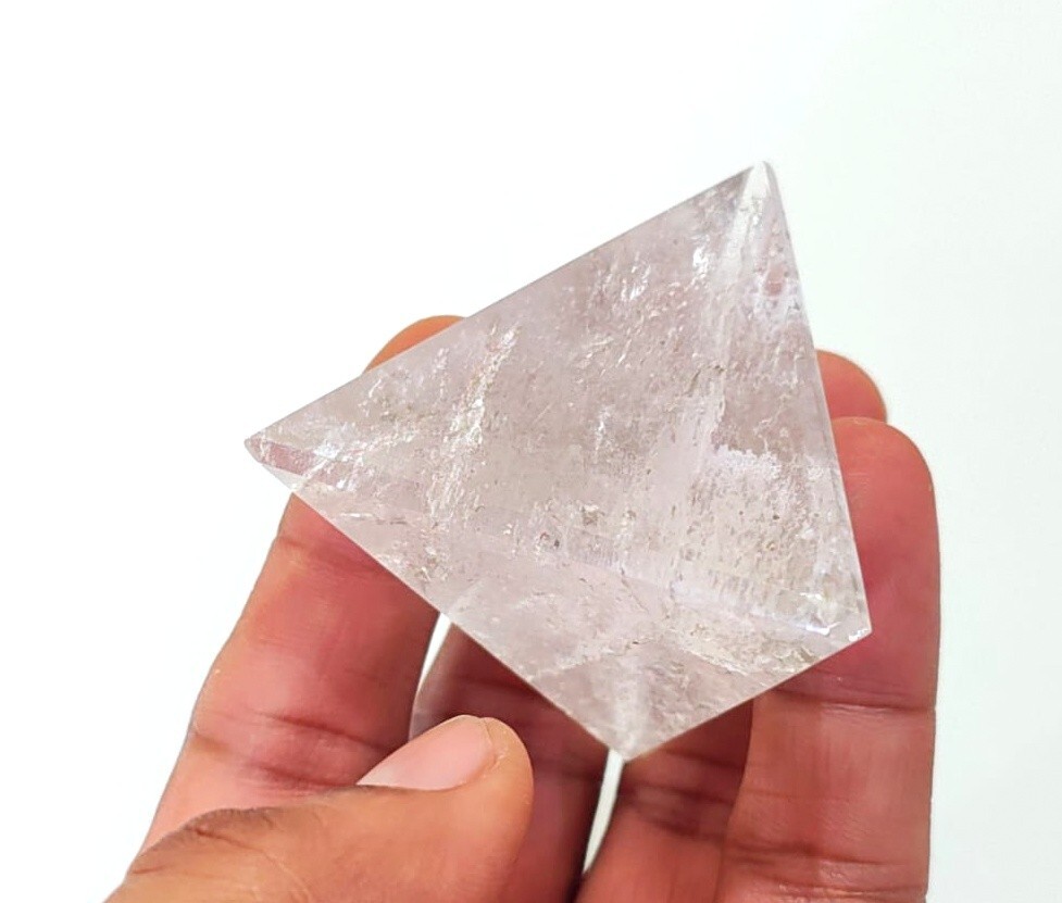 Big 6 Inch tetrahedron chakra healing reiki crystal quartz stone sacred geometry