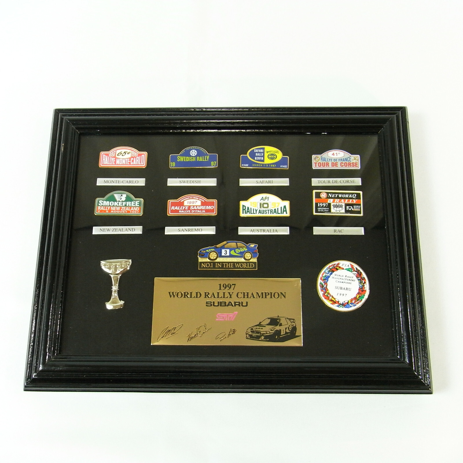 [GOODS] 1997 SUBARU STi WRC pins set Impreza GC8 Colin McRae Kenneth Eriksson
