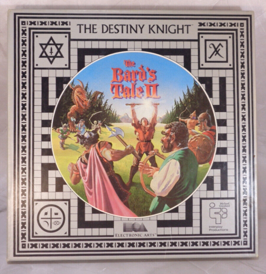 The Bard's Tale II: The Destiny Knight (PC, 1988) 2 Complete with Clue Book