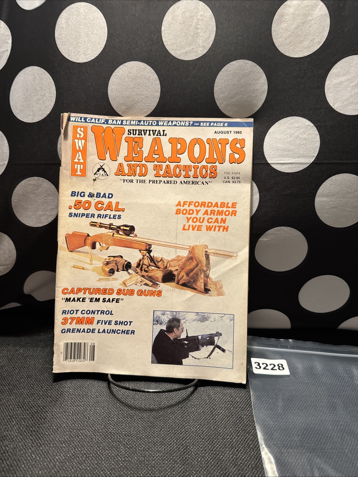 SWAT Survival Weapons And Tactics Magazine August 1985
