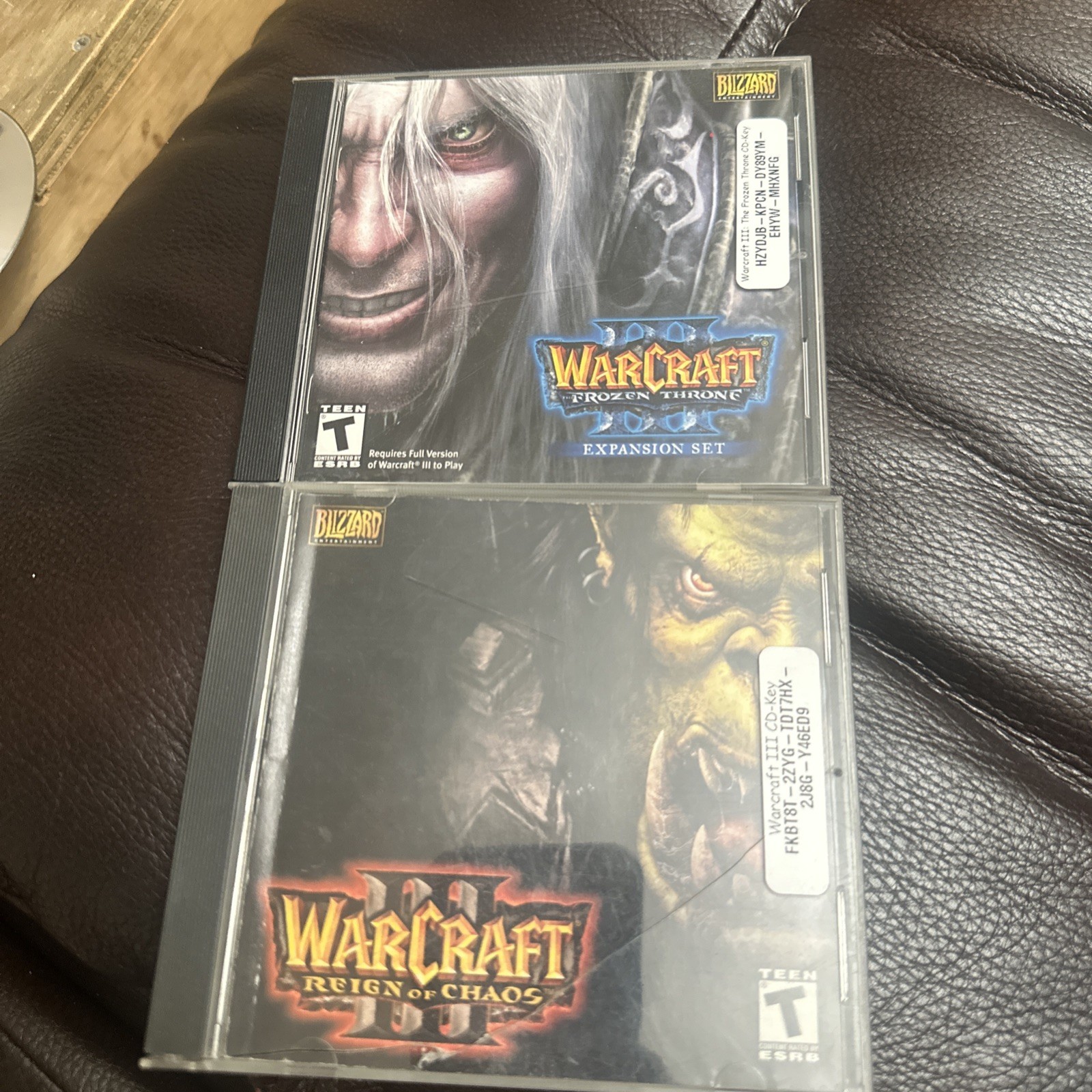 Warcraft III Reign of Chaos and The Frozen Throne Expansion Set PC Mac Blizzard