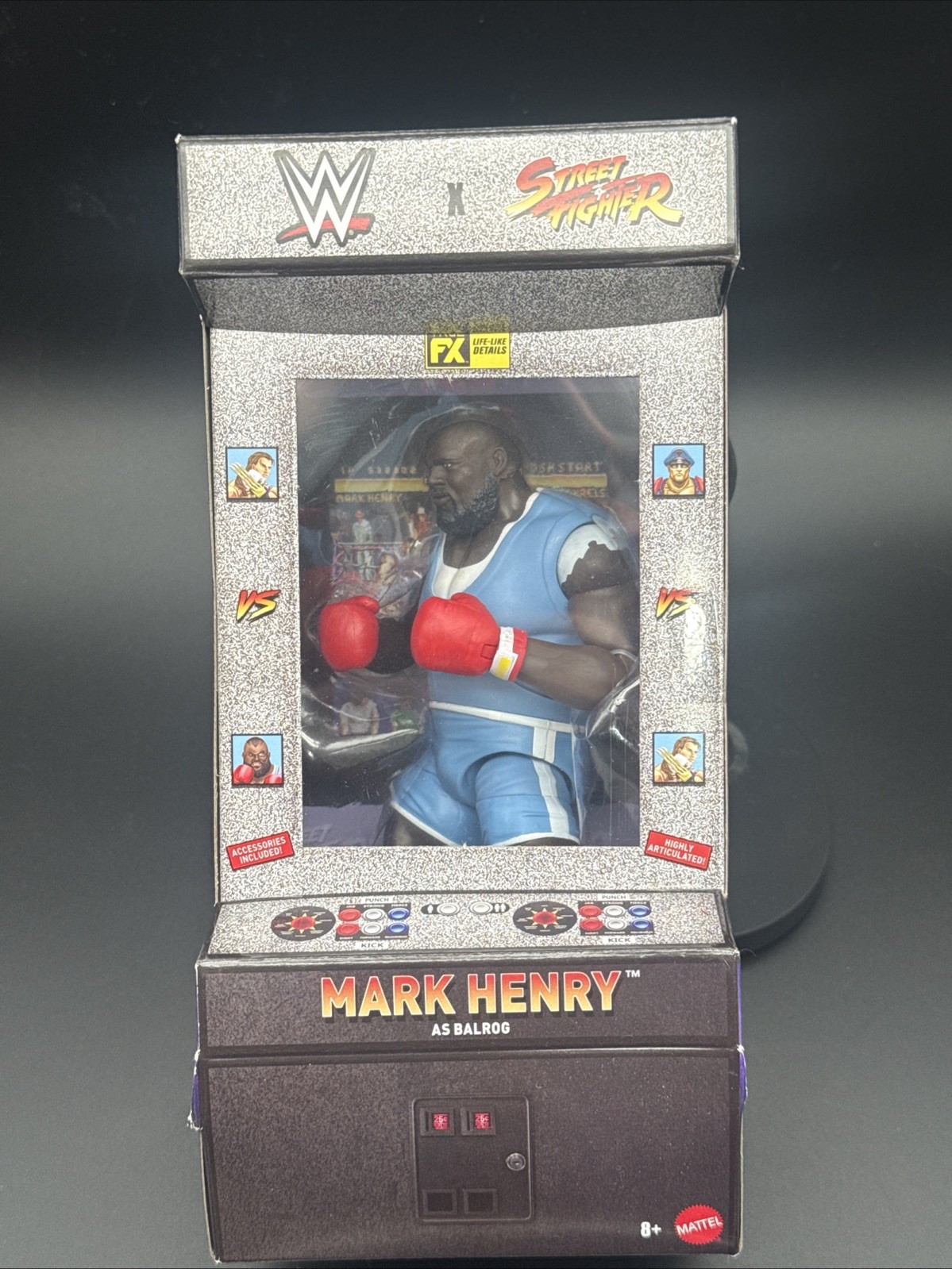 WWE Mattel X-Street Fighter Elite MARK HENRY as BALROG True FX ACTION FIGURE NIB