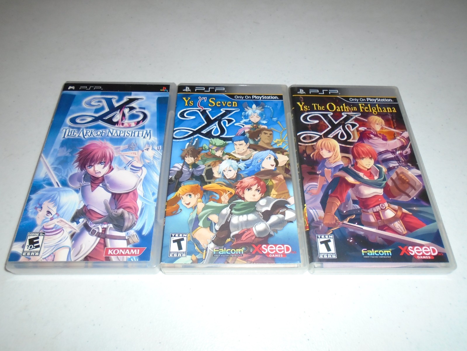 Ys The Ark of Napishtim, Seven, & The Oath in Felghana ☆☆ PSP PlayStation Portab