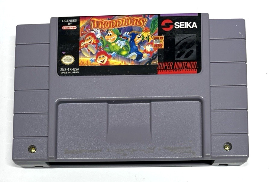 Troddlers (Super Nintendo Entertainment System, 1993) SNES Tested