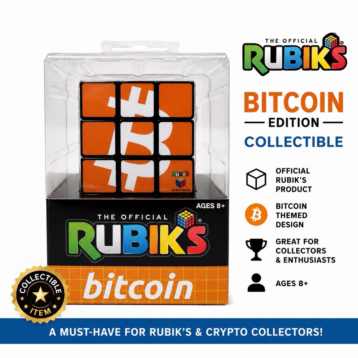 Bitcoin Rubik's Cube Limited Edition - Collectible - New