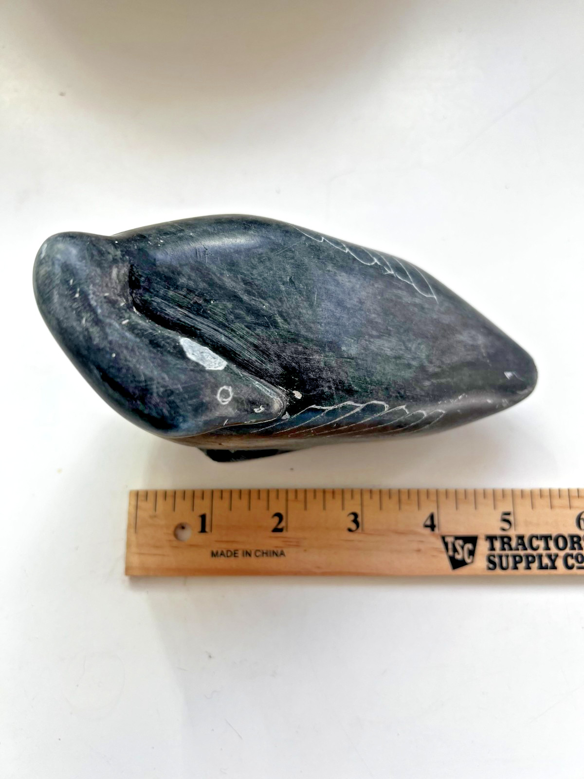 Vintage beautiful stonecraft black sculpture Canada goose Inuit art