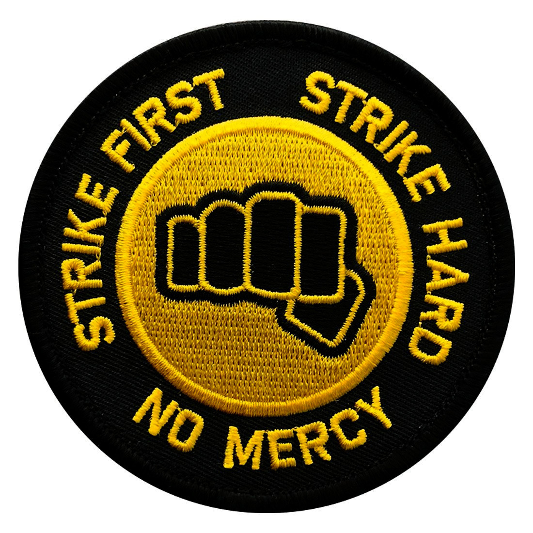 Cobra kai Strike First Strike Hard No Mercy Patch [Hook-3.0 INCH MTS7]