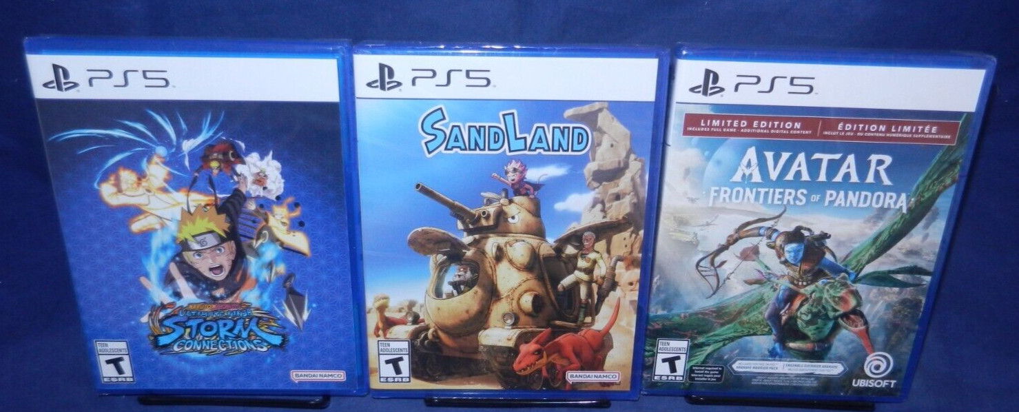 PS5 NEW; Naruto X Boruto Ult Ninja Storm, Sand Land, Avatar Frontiers of Pandora