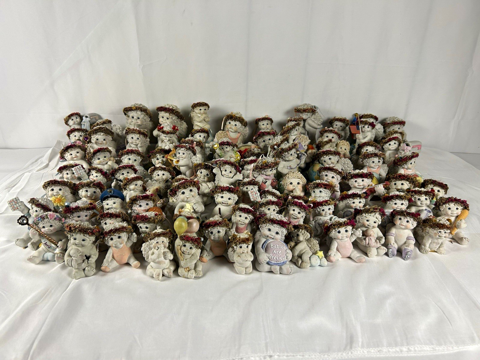 Vintage Dreamsicles Cherub Angel Figurines Kristin Haynes Collectibles Lot of 93