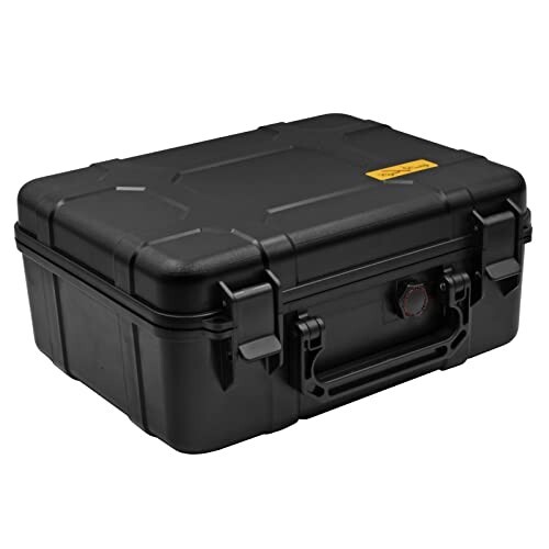Cigar Caddy 40-Cigar Waterproof Travel Humidor, Super Strong Structure Black