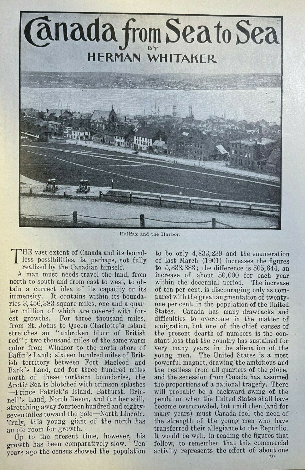 1902 Canada Halifax Vancouver Montreal Quebec Ottawa illustrated