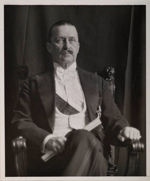 Portrait picture of Carl Gustaf Emil Mannerheim seated Historic Old Photo