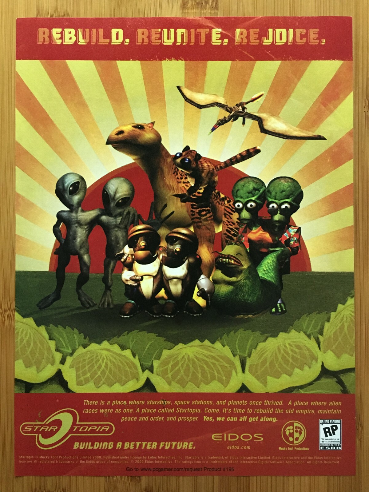 Startopia PC 2001 Vintage Print Ad/Poster Official Authentic Big Box Promo Art