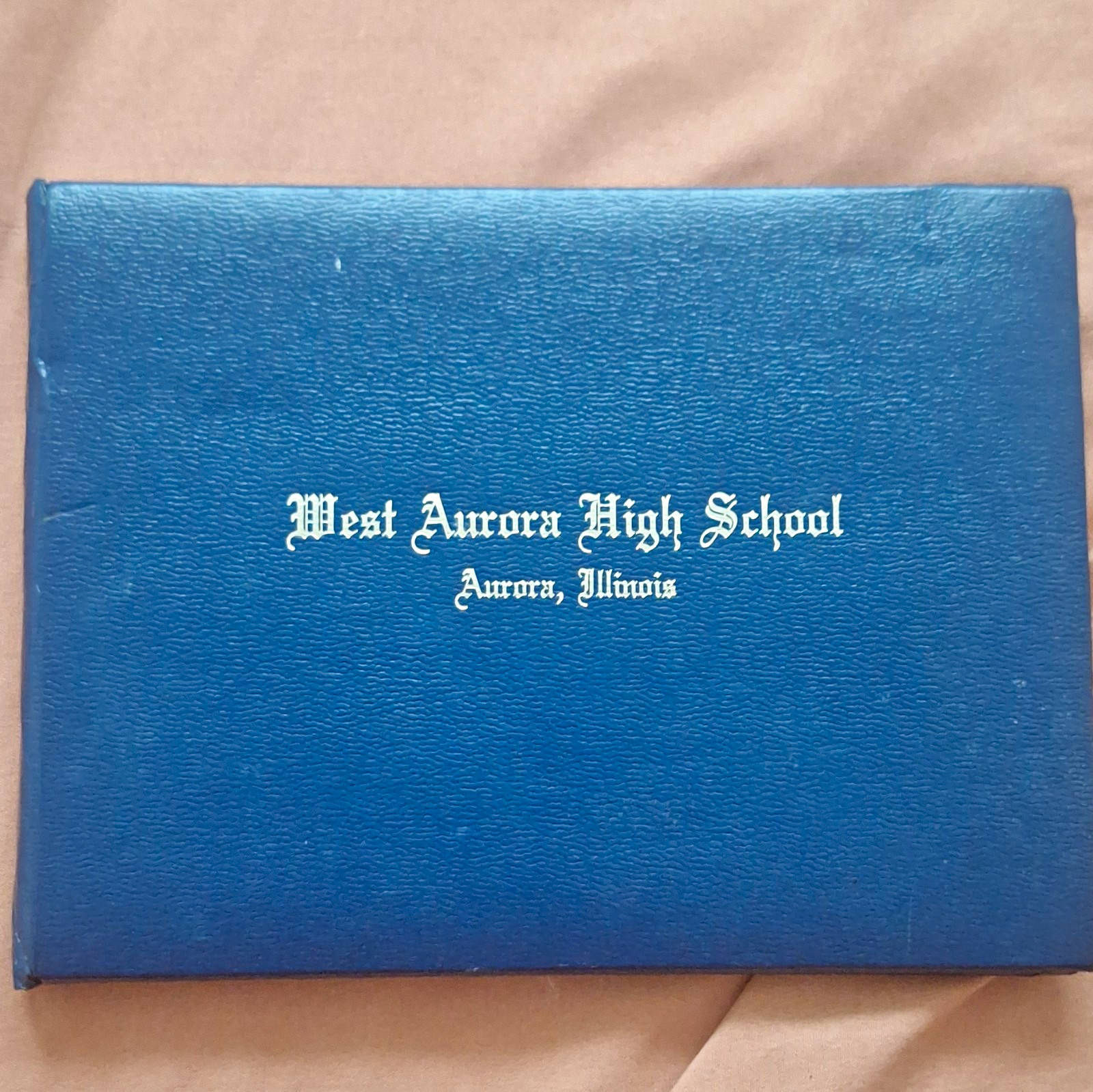West Aurora High School Aurora IL Signed Diploma Cover & Certificate 2009