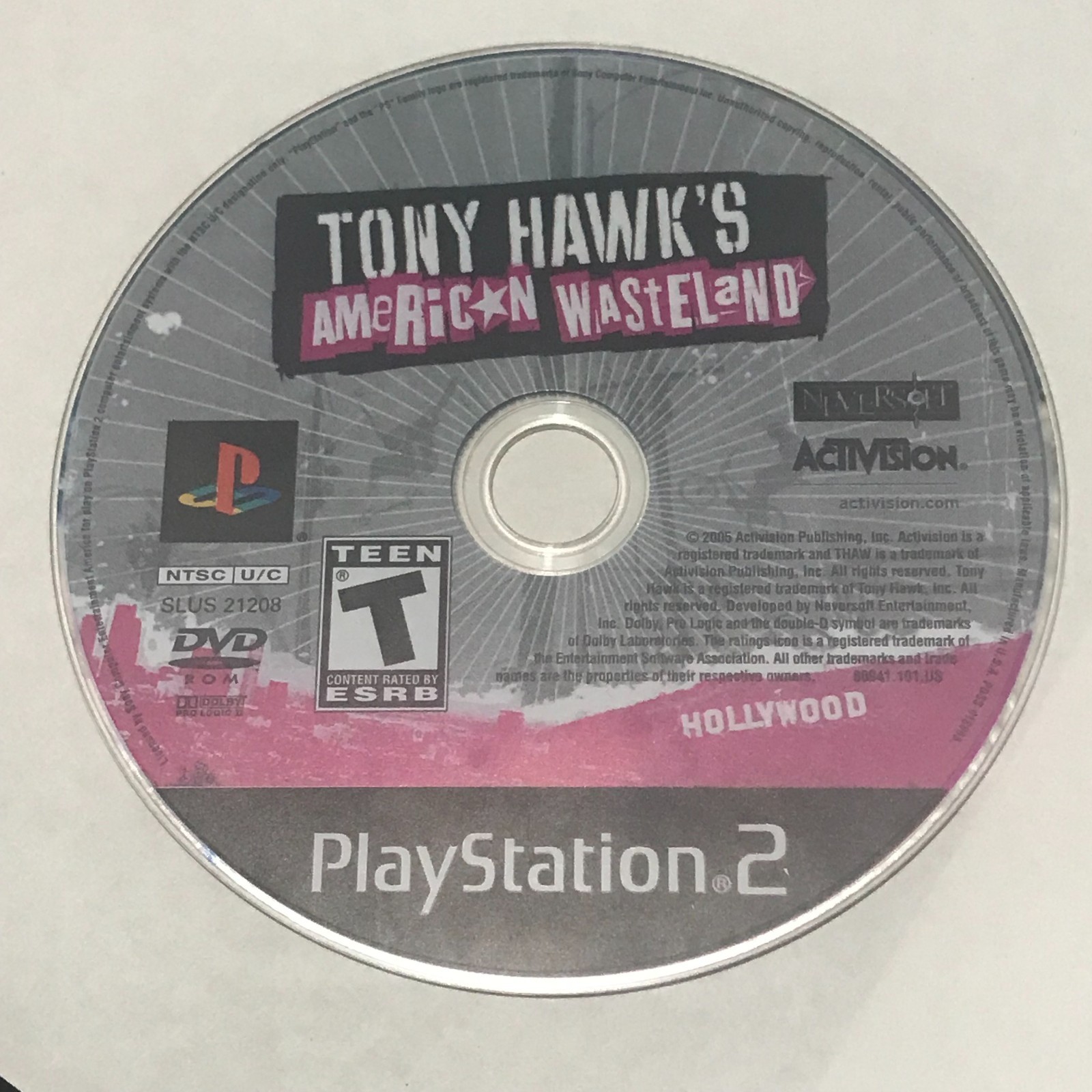 Tony Hawk\'s American Wasteland (Sony PlayStation 2, 2005) PS2 Tested