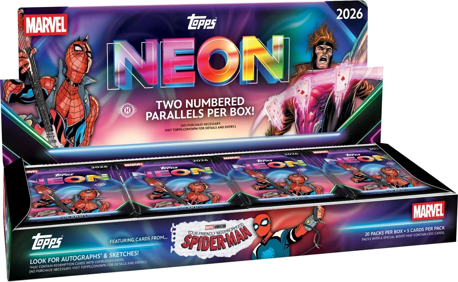 2026 Topps Neon Marvel - Hobby Box - SEALED - Presale