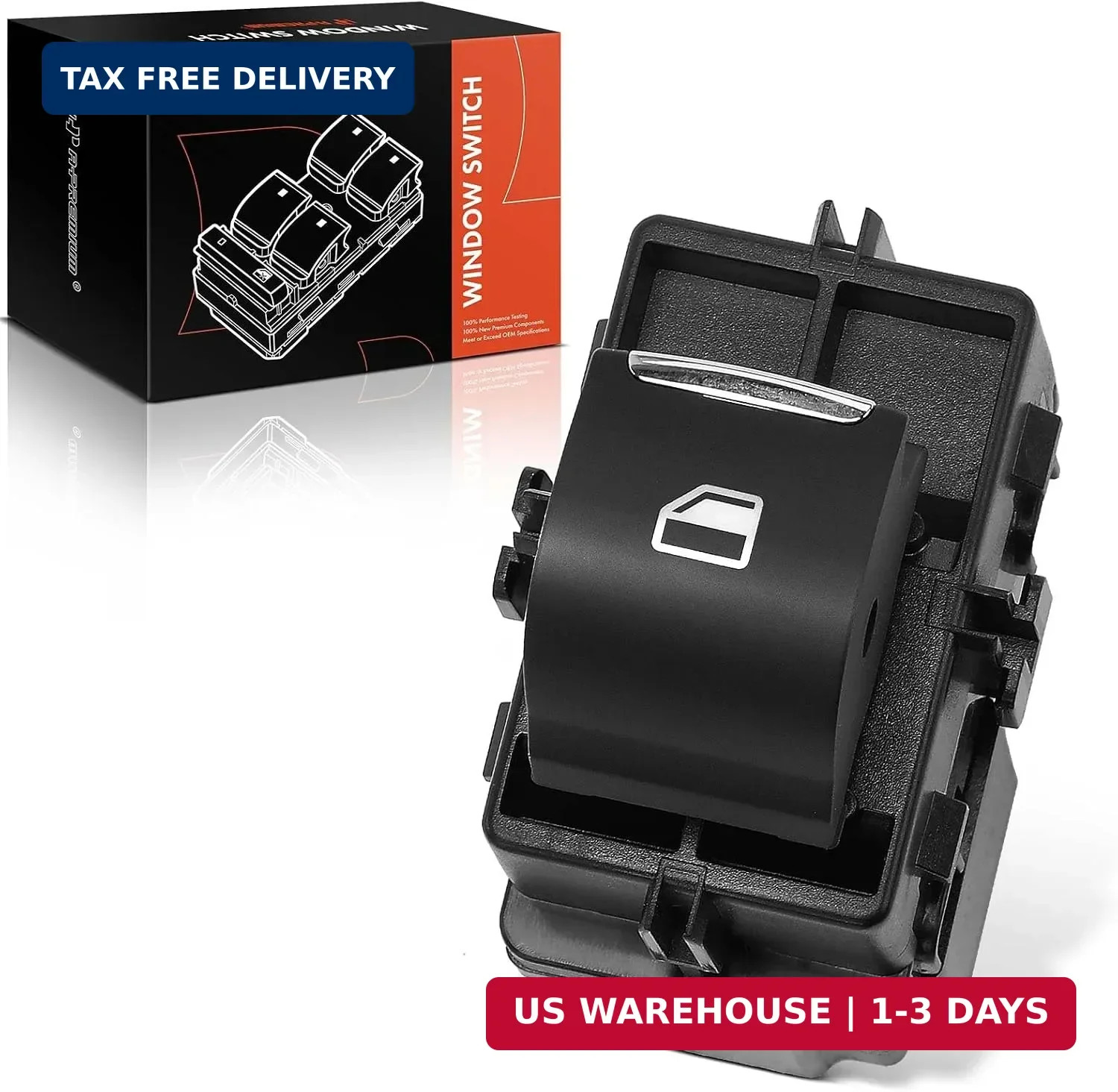 Rear Side Power Window Switch | Compatible with Ford F-150 F150 2015-2