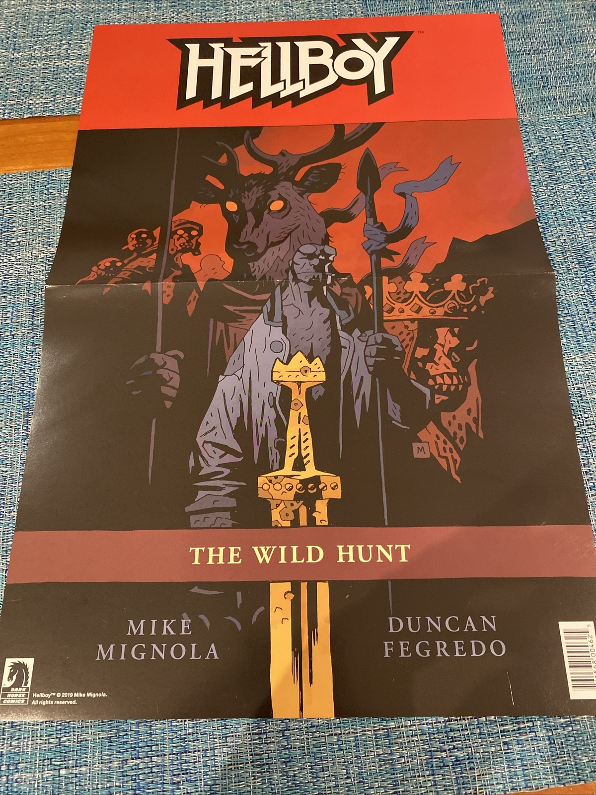 Hellboy The Wild Hunt Mike Mignola & Umbrella Academypromo poster Dark Horse D/S