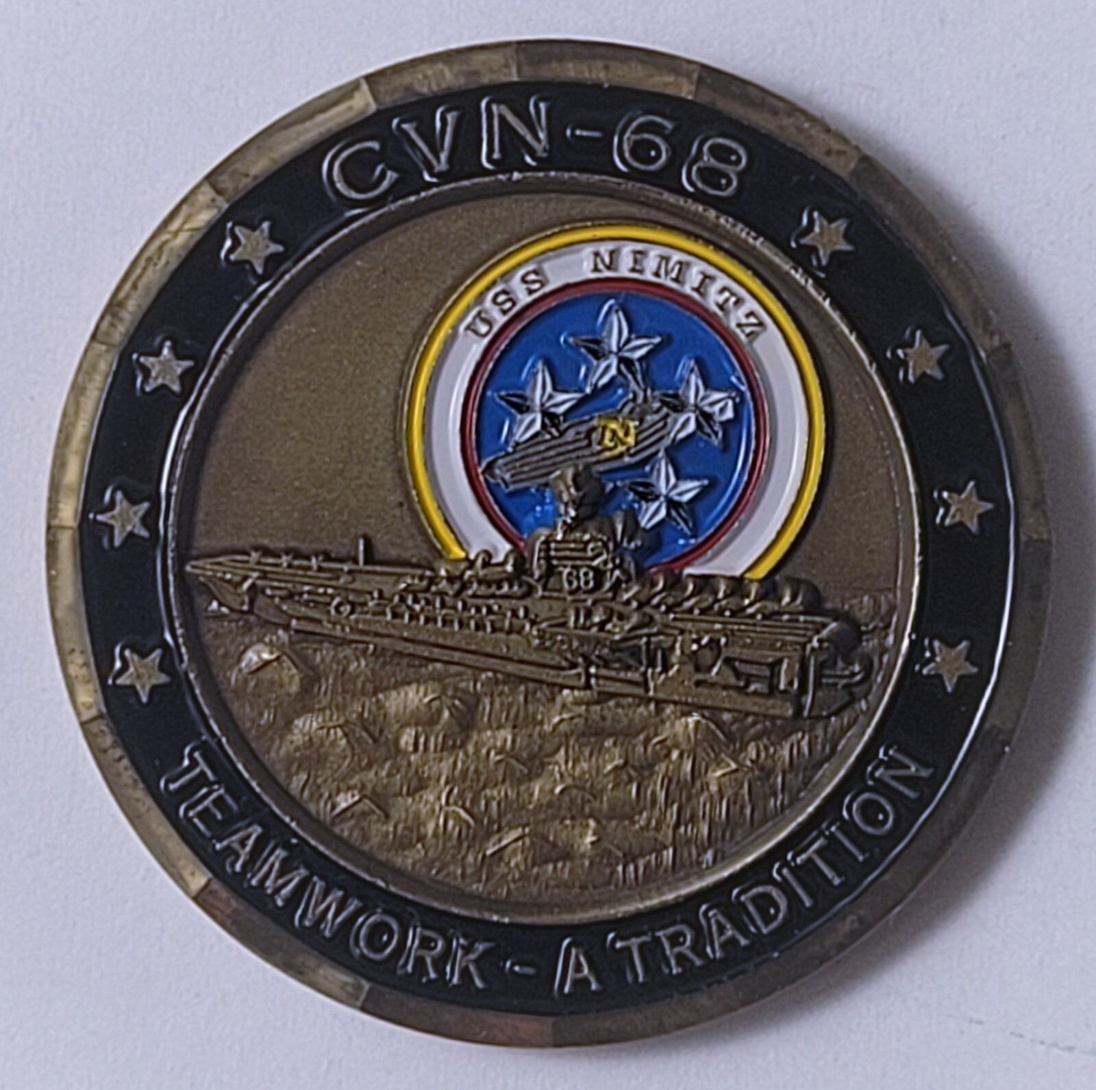 NEW USN - U.S. NAVY - USS NIMITZ -  CVN-68  - Challenge Coin - 