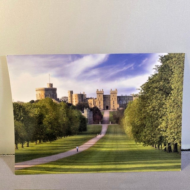 Windsor Castle from the Long Walk Unposted Postcard Queen Elizabeth II 2022