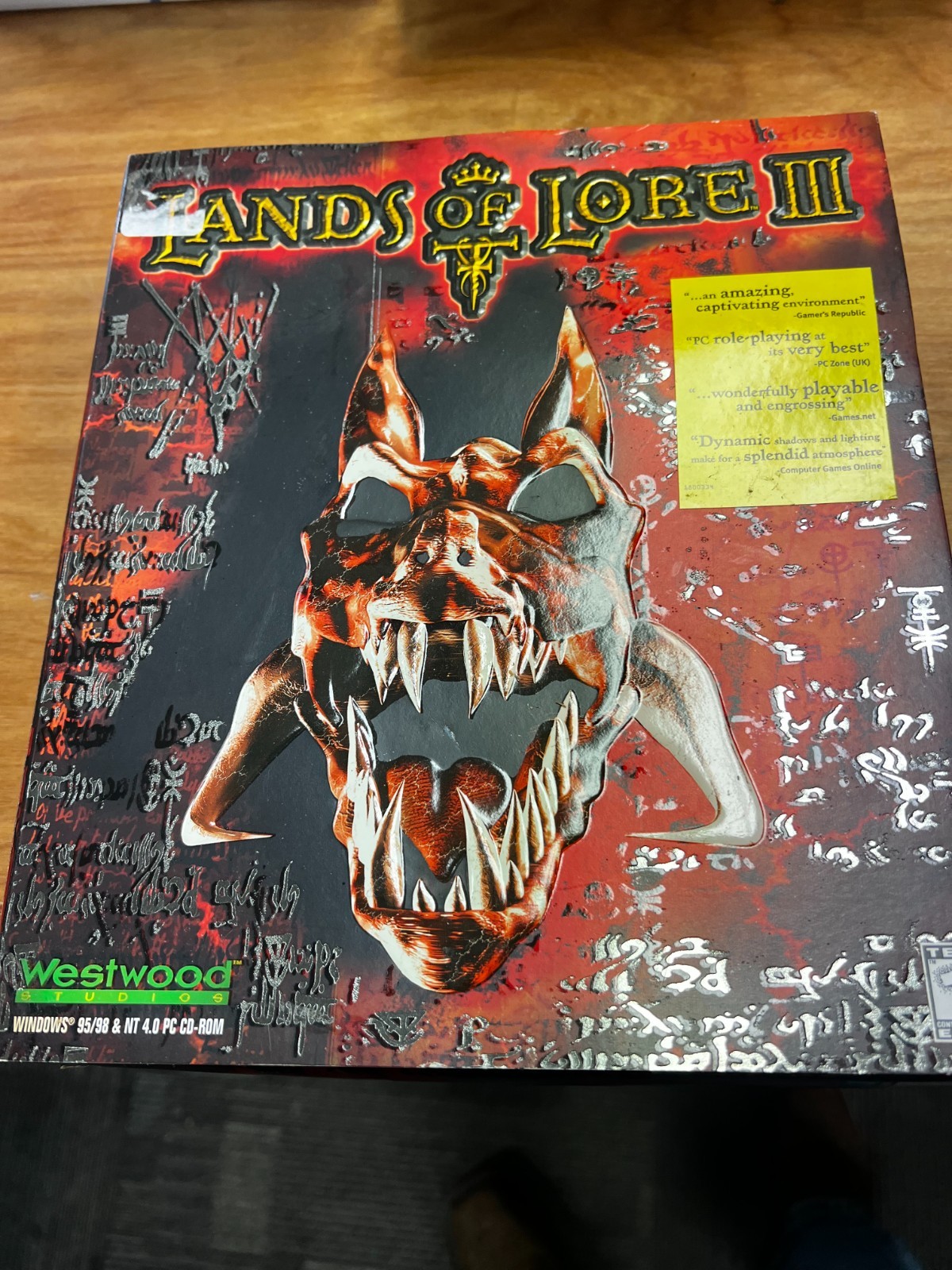 OPEN BOX Lands of Lore III  3 (PC, 1999) COMPLETE CIB BIG BOX