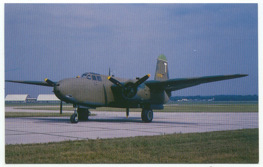 Douglas A-20 G Havoc Bomber Air Plane Postcard Air Force Museum Ohio