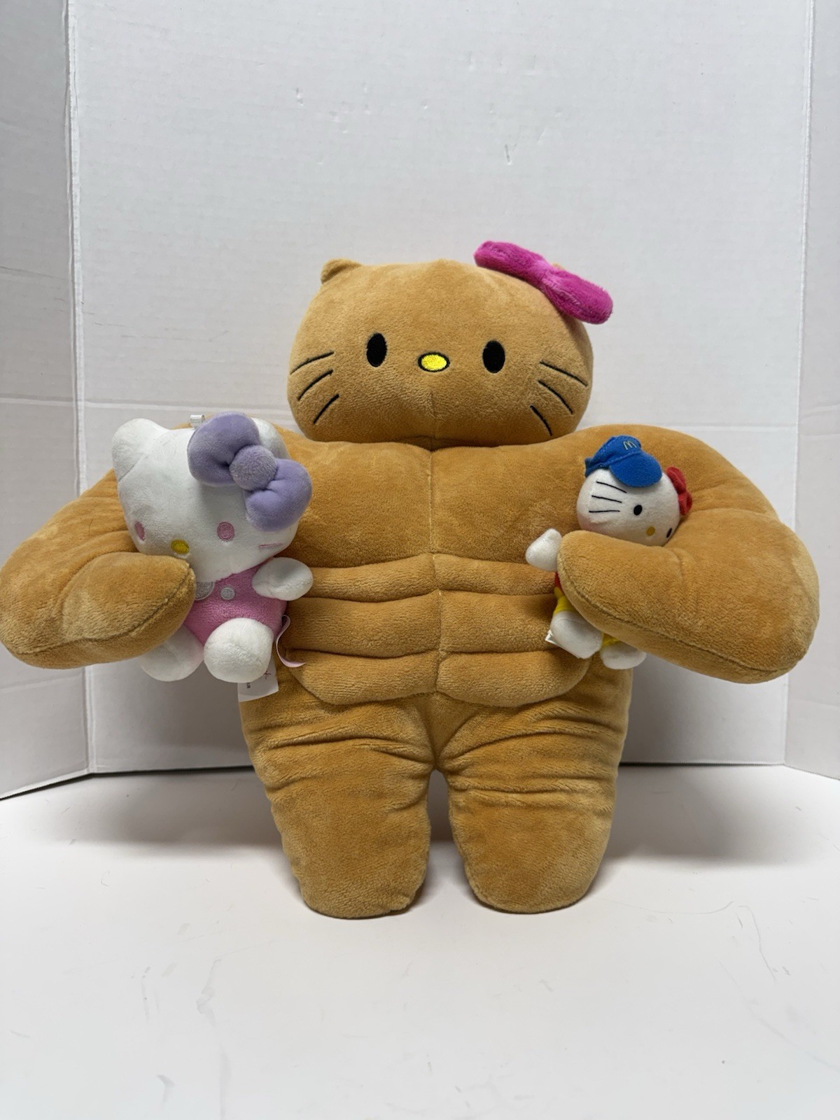 Buff hello kitty  Sanrio Kawaii Muscle 12” Plush