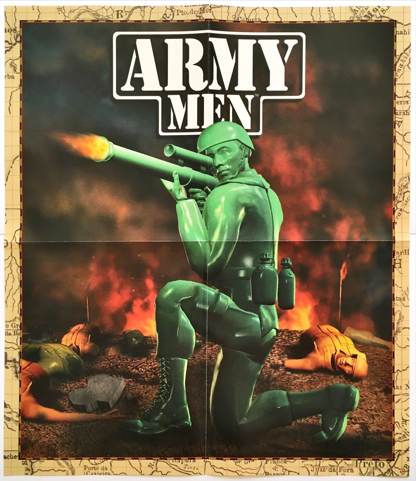 1998 Army Men 3DO PC Game Boy Video Game Original Promo Poster Art 16