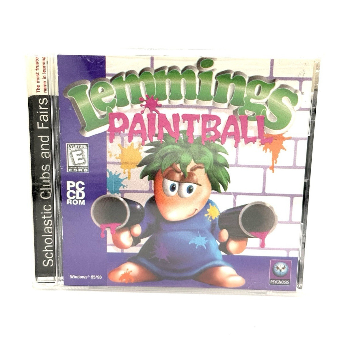 Psygnosis Lemmings Paintball (PC) CD-ROM Puzzle Game Lemmings Series E + Manual