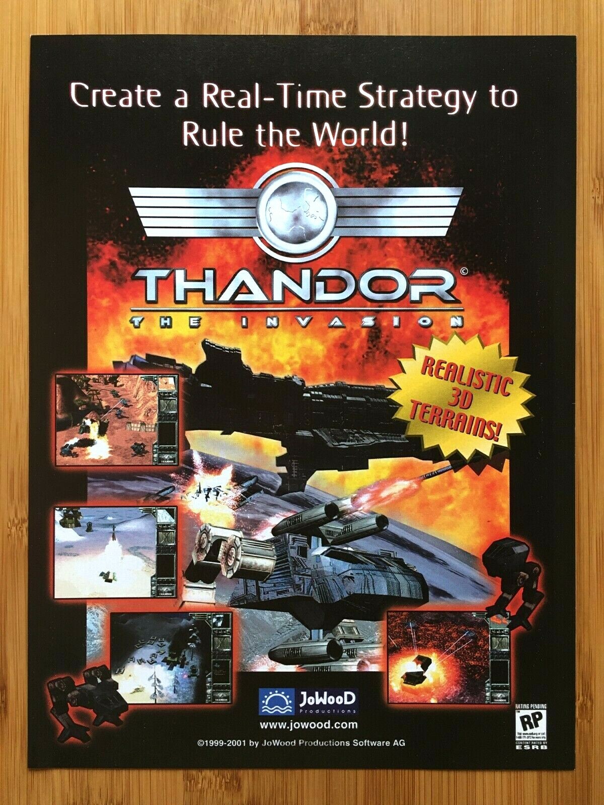 Thandor: The Invasion PC 2001 Video Game Print Ad/Poster Official Big Box Art