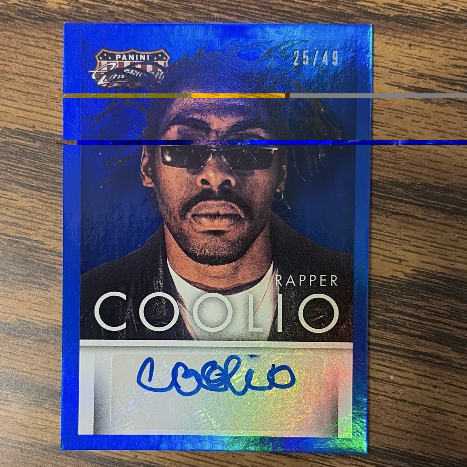 Panini 2015 Pop Century Coolio Blue Autograph Insert #S-C 25/49