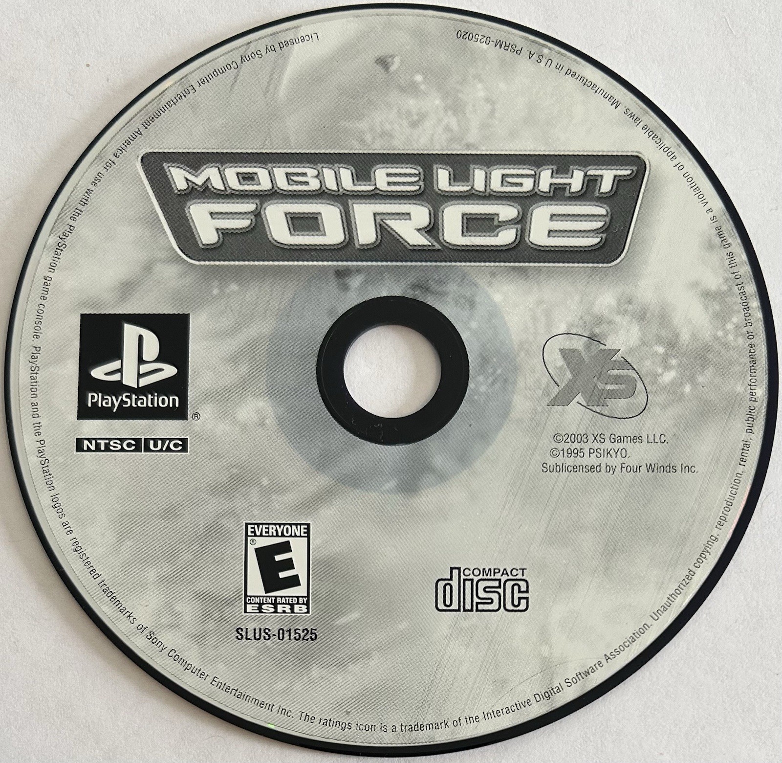 Mobile Light Force (Sony PlayStation 1, PS1) DISC ONLY | RARE | M1693
