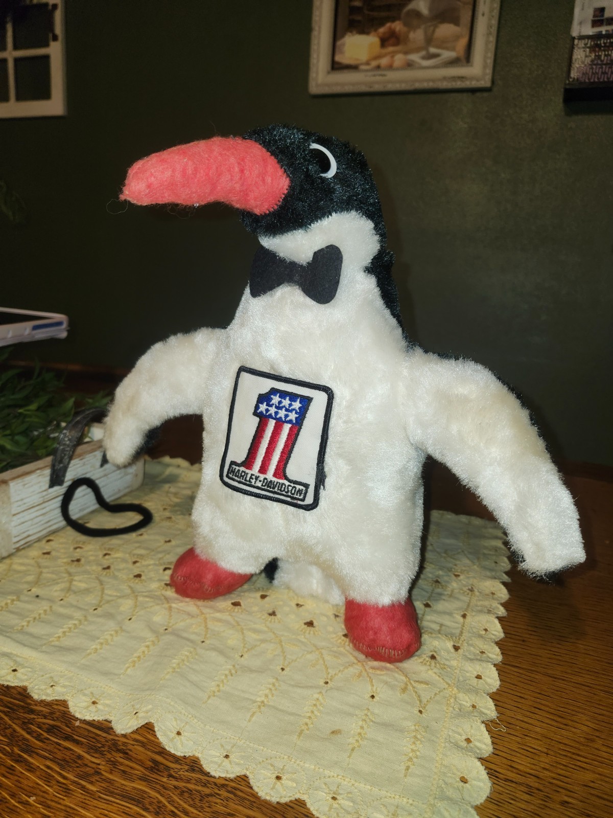 RARE VINTAGE 1970s harley davidson promotional penguin