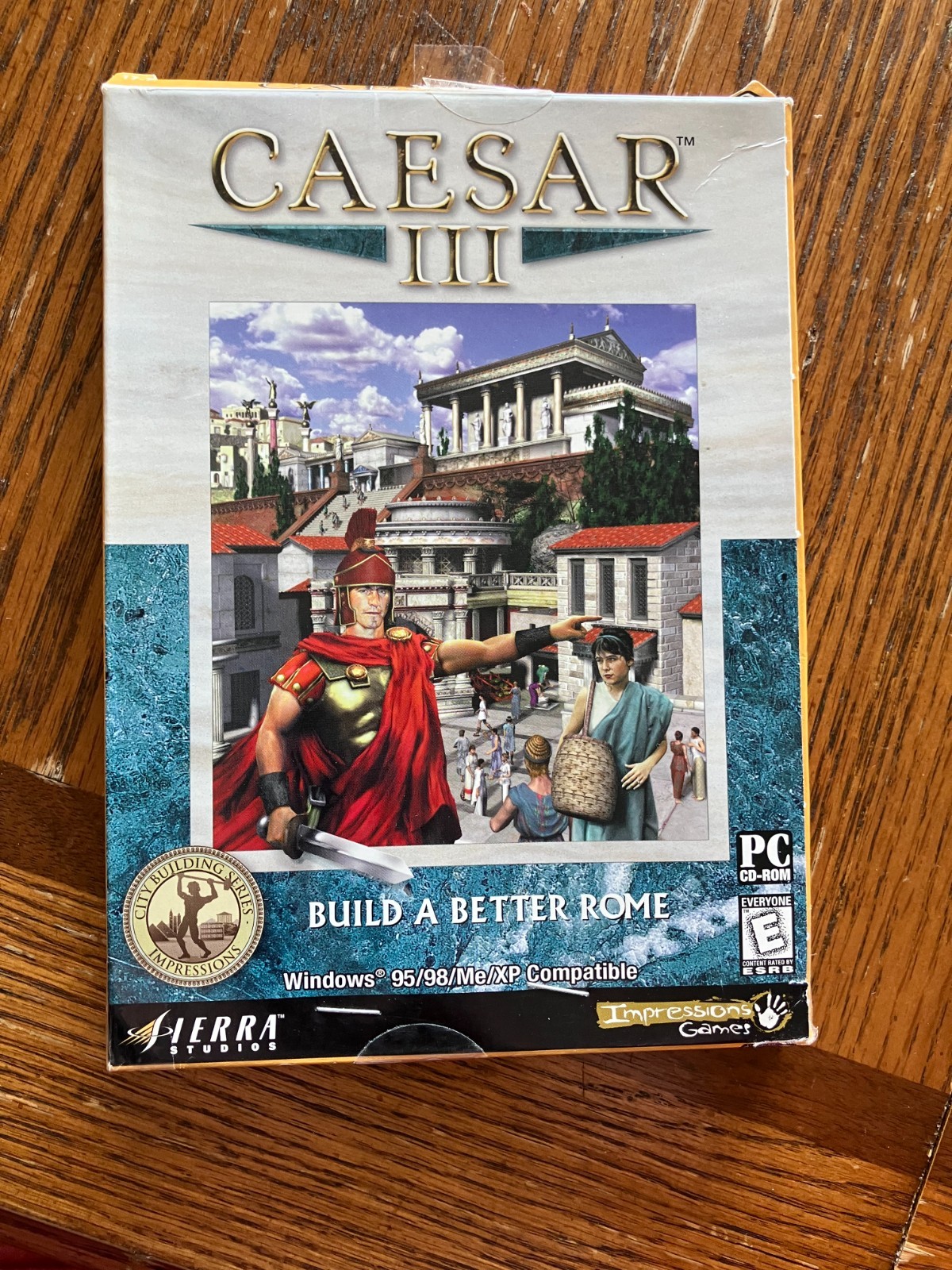 Caesar III PC Big Box 1998 Sierra ROME Strategy Computer Game RARE
