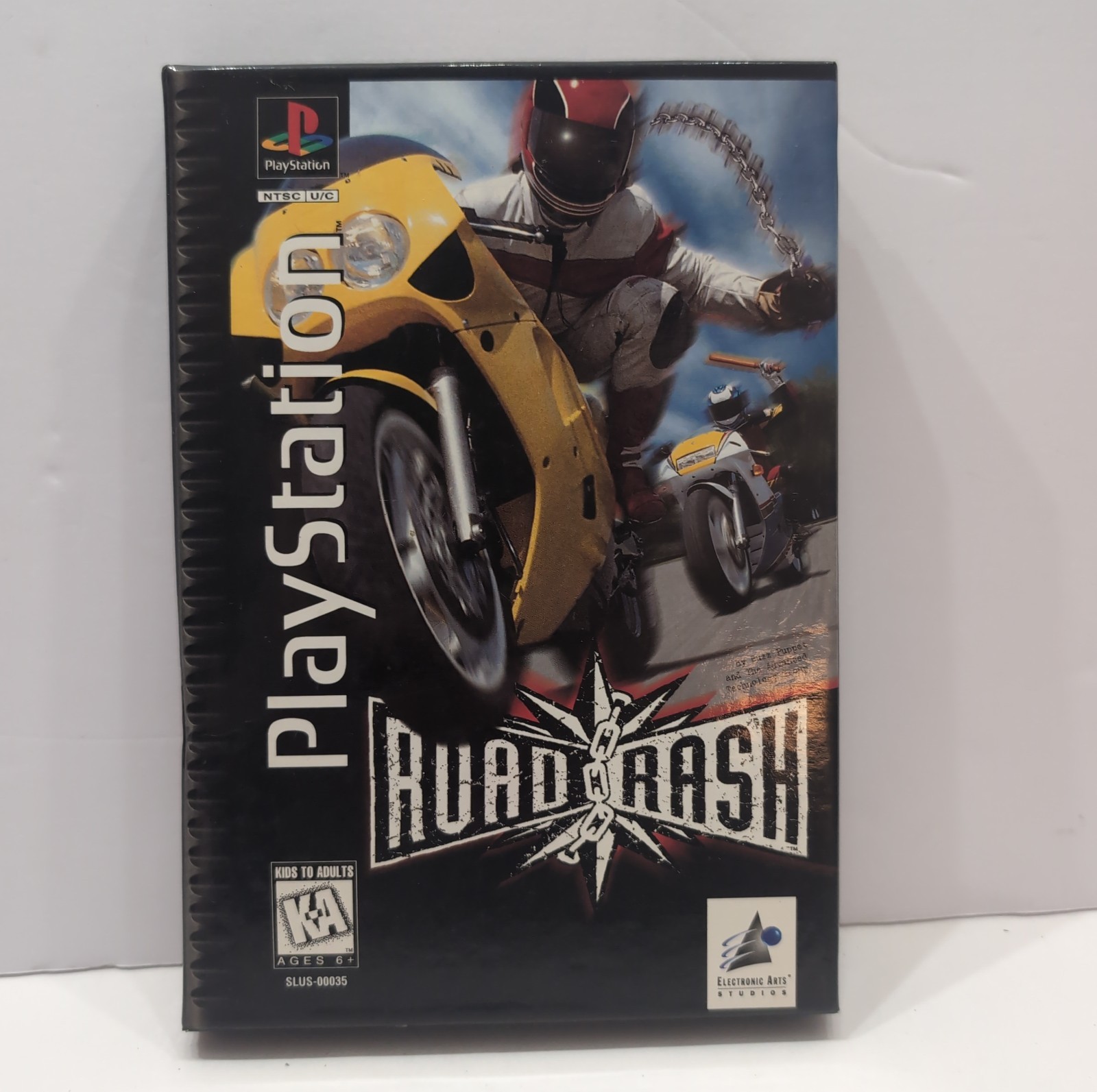 Road Rash PlayStation 1 PS1 Long Box CIB w/ Manual + Media Tested Flawless Disc