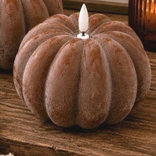 2026 Viral Hobby Lobby Pumpkin Candle LED Battery Flame Fall Nicked