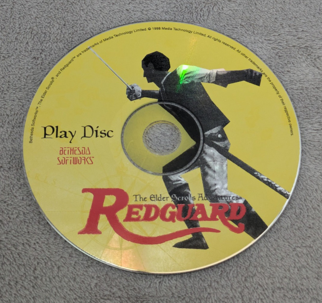 Elder Scrolls Adventures Redguard -- Play Disc ONLY -- Untested -- Free S/H
