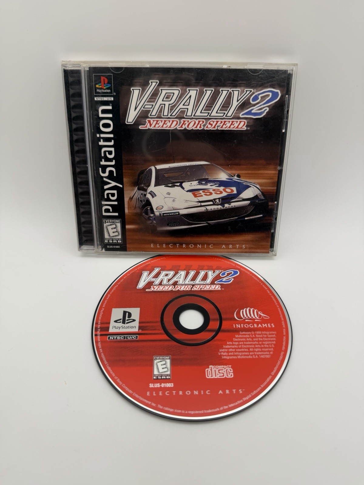 Need for Speed: V-Rally 2 (Sony PlayStation 1, 1999) PS1 Complete Tested Works