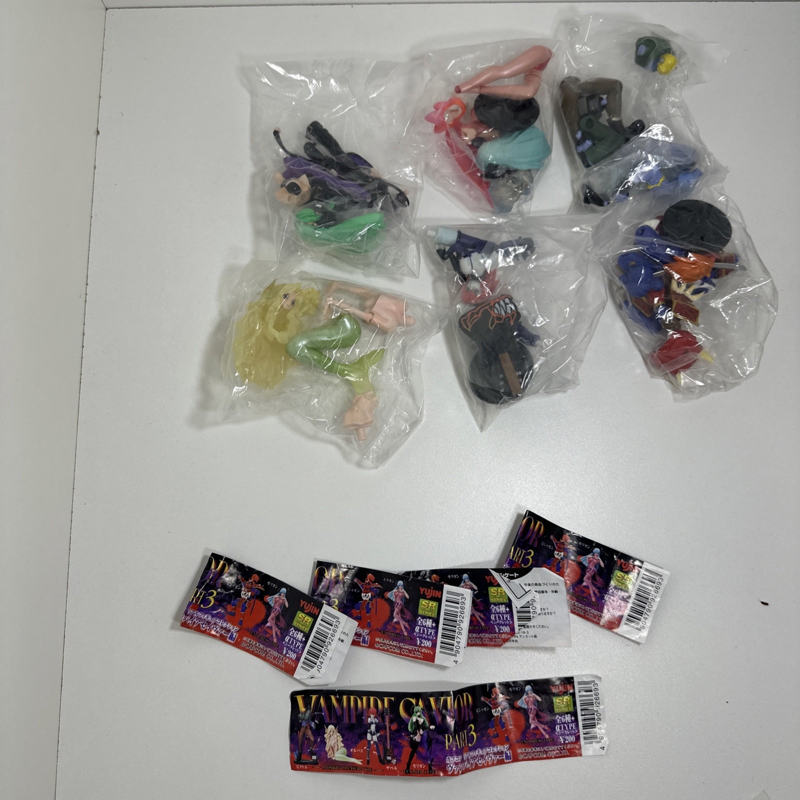 Yujin Vampire Savior Darkstalkers figure gashapon set of 6 New