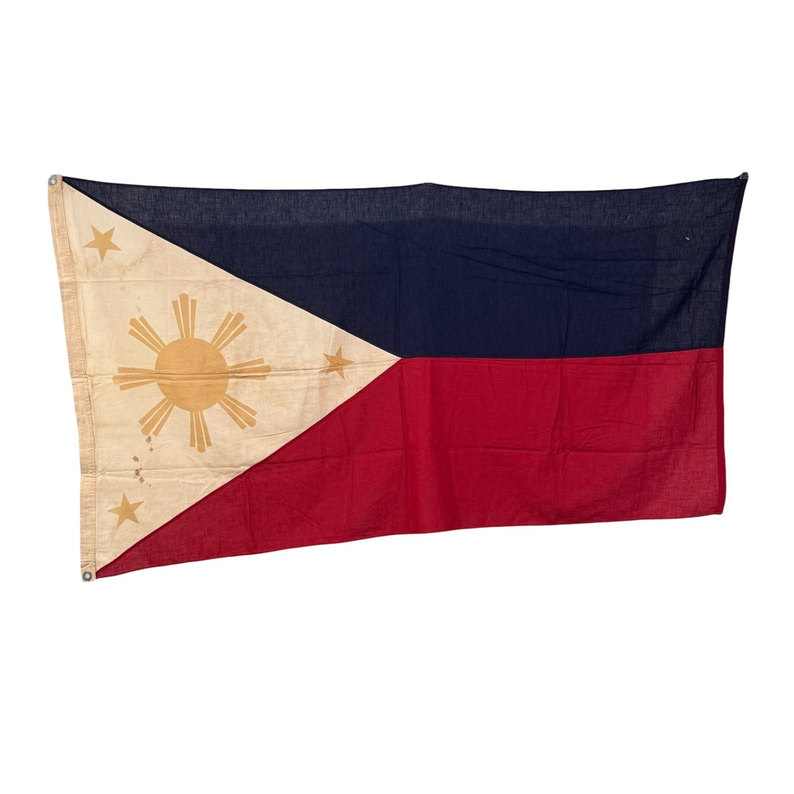 Vintage 1950-60s Era Flag Of Philippines Cotton