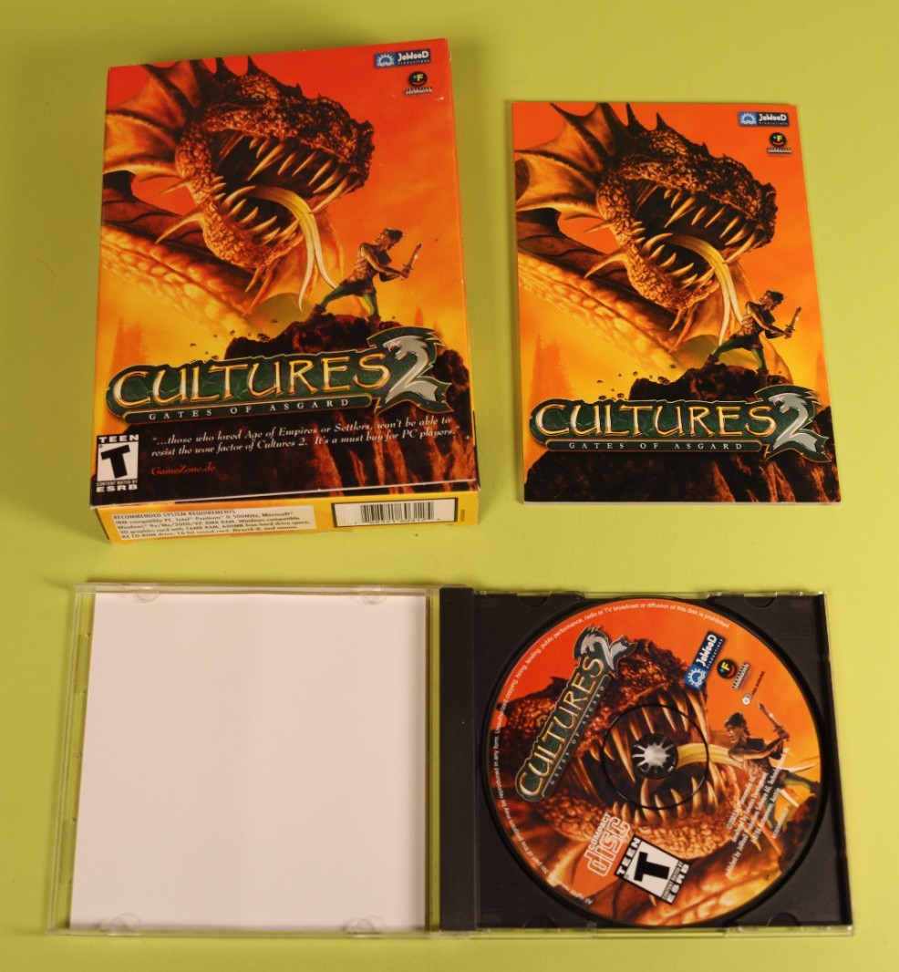 Cultures 2: The Gates of Asgard PC 2002 Complete in Box