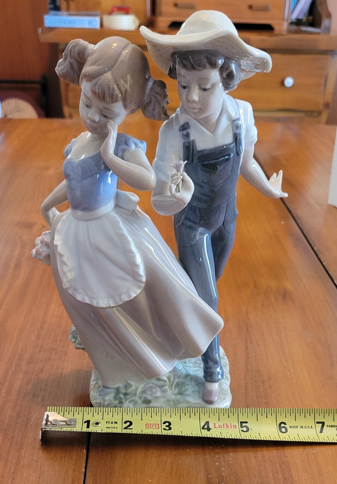 Vintage 1984 Lladro Figurine Love in Bloom Girl and Boy #5292 - Mint