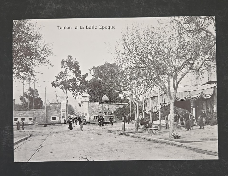 Continental postcard Toulon France a la Belle Epoque Beautiful Era b&w pm 1994