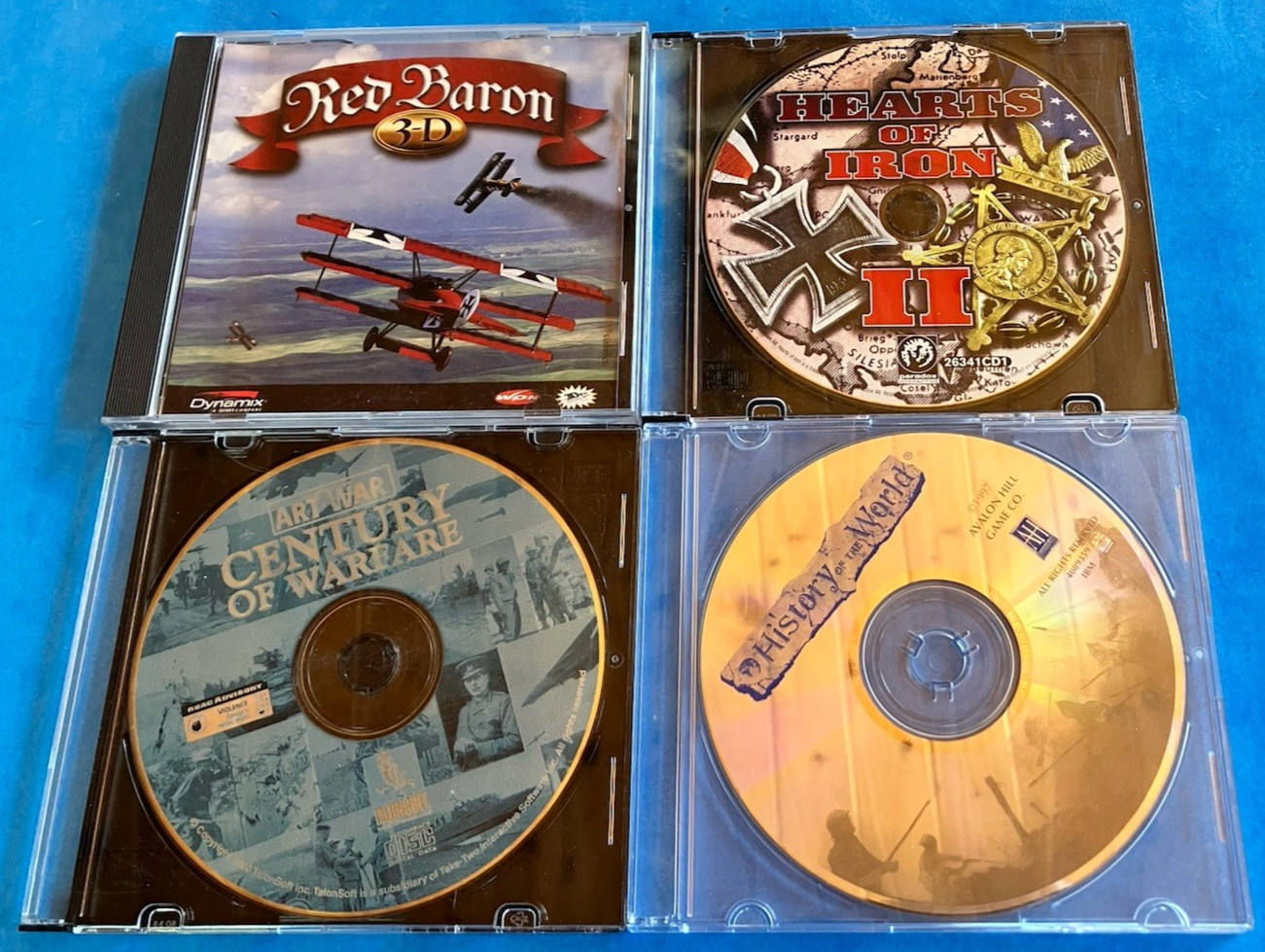 Red Baron 3-D + Hearts of Iron II + Art of War + History of the World PC Bundle