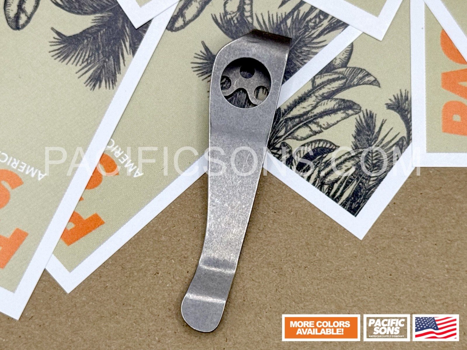 New Version Titanium Deep Carry Pocket Clip for  Spyderco Paramilitary 2