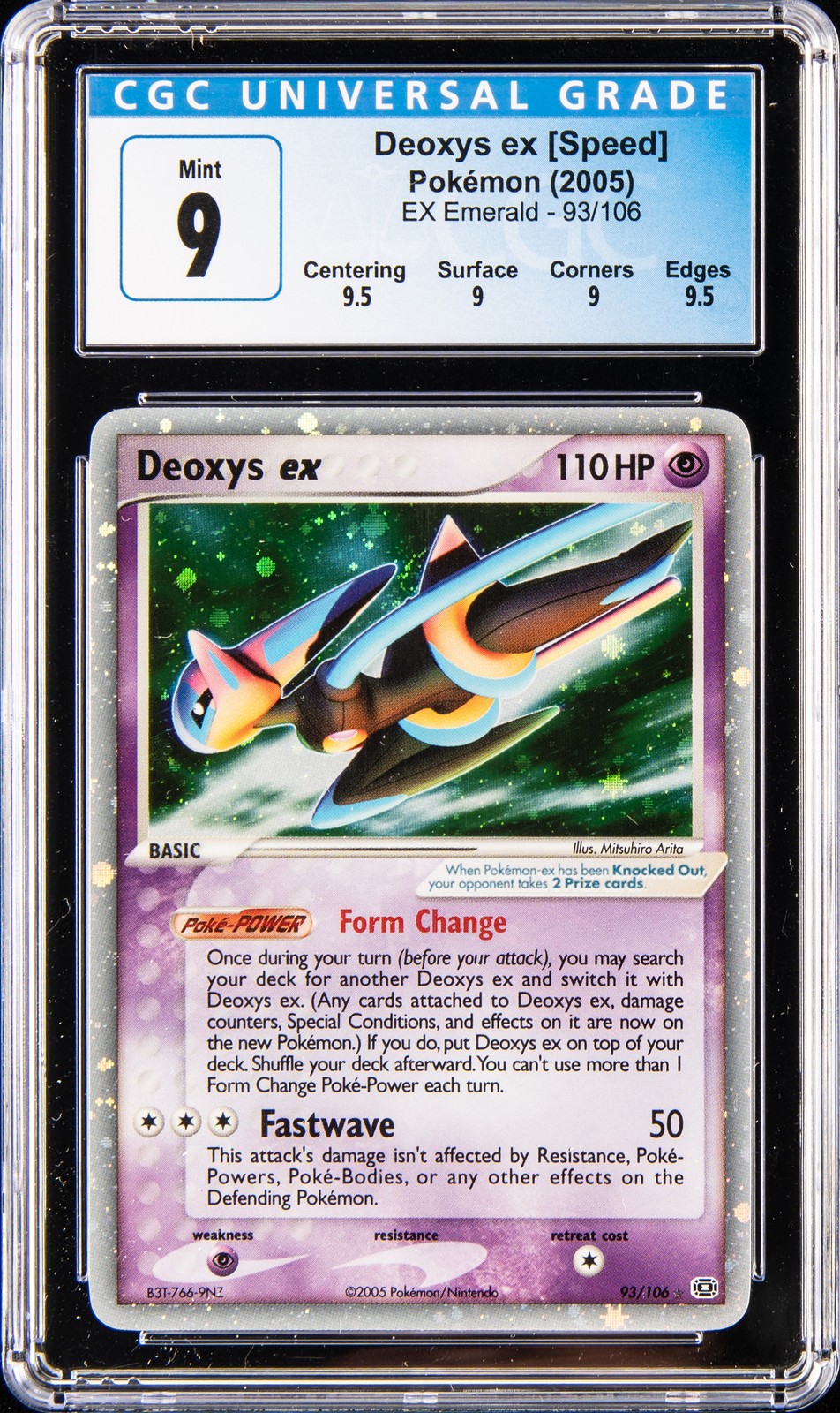 2005 POKEMON EX EMERALD #93 DEOXYS EX CGC 9