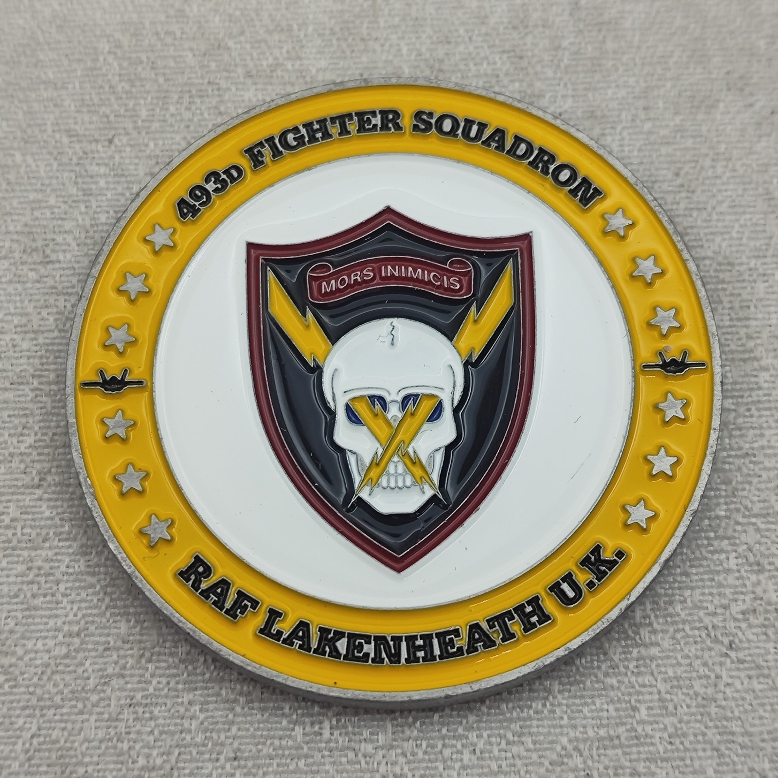 USAF 493d Fighter Squadron Raf Lakenheath U.K Challenge Coin