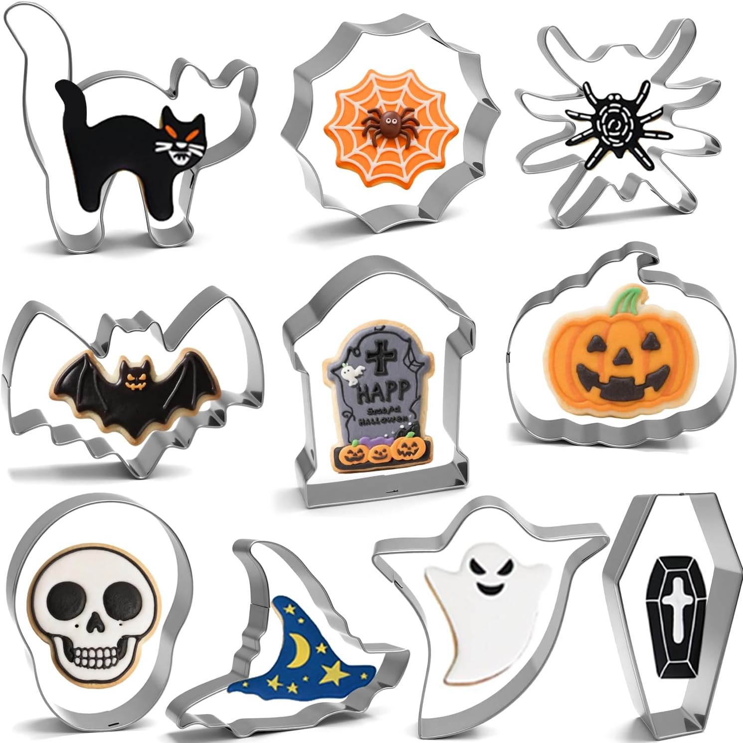 Halloween Cookie Cutters Variety Pack, Set of 10